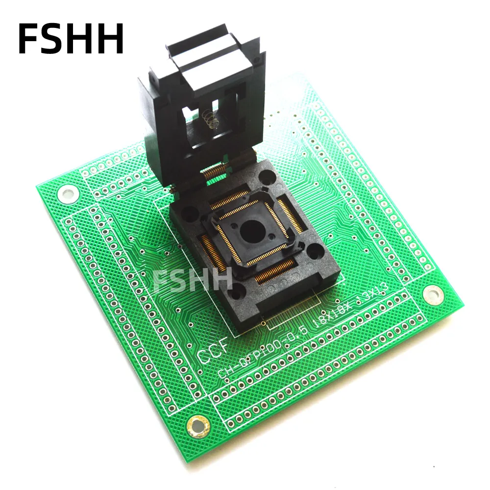 

Раскладушка FPQ-100-0.5-10A тестовое гнездо FPQ100 TQFP100 LQFP100 QFP100 гнездо 0,5 мм 13X13mm 18X18mm