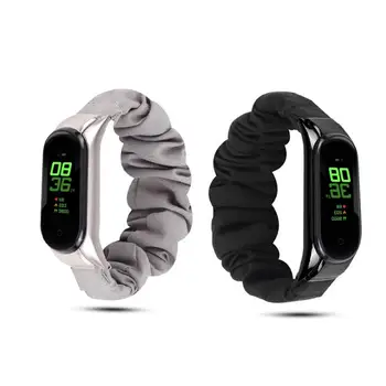 

Suitable for Xiaomi Mi Band 5 Printing Hair Ring Strap Xiaomi Smart Watch 3/4/5 Generation General Wristband