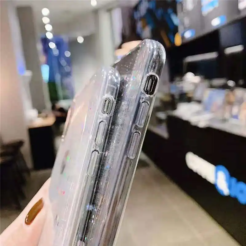 Модный Блестящий чистый мягкий чехол с серебряной фольгой для samsung Galaxy J7, премьер-профессионал J4 Plus, S10, S9, S8 Plus, Note 9, 8, S7 Edge