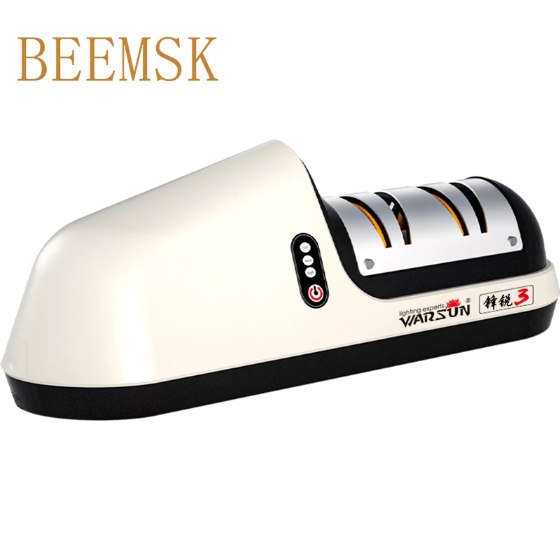 BEEMSK электрическая кухонная точилка для ножей с литиевой батареей USB зарядка
