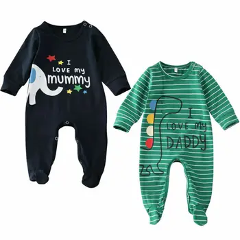 

0-6Months Newborn Baby Girl Boy Unisex Romper I love my mummy Printed Jumpsuit
