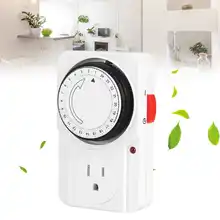 Prise de minuterie mécanique 24 heures Cycle contrôleur de synchronisation Prise Prise US 125V fournitures pour la maison Prise Murale Prise de téléphone