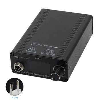 

T12 Iron Tips Professional 110-240V Power Equipment Soldering Station Electronic Welding STM32 V2.1S OLED Aluminum Alloy DIY