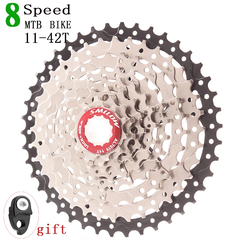 Новая SMLLOW MTB велосипедная кассета 8 скоростей маховик для shinamo sunracing XT SLX sram gx 11-42T велосипедная часть