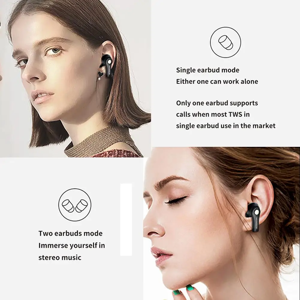 Новинка беспроводные наушники TS 100 TWS Bluetooth 5 0 мини стерео бас шумоподавление