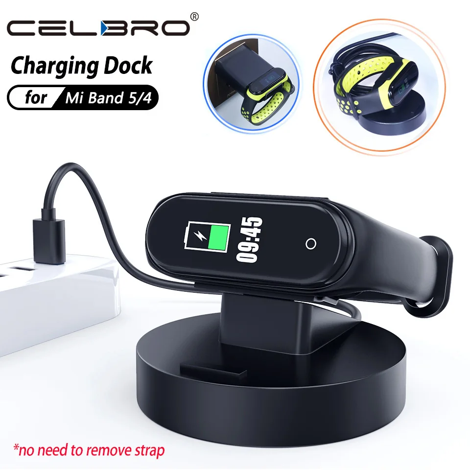 Strap Charger for Xiaomi Mi Band 4 5 Charger Charging Cable For Mi Band5  NFC band4 M5 Charger Fast Charge Dock Bracelet Cargador