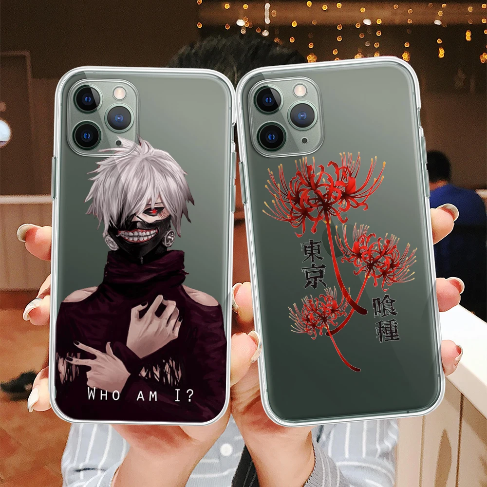 Мягкий прозрачный чехол из ТПУ для телефона IPhone 13 XR X XS 12 11 Pro Max 7 8 6S Plus SE2 японское