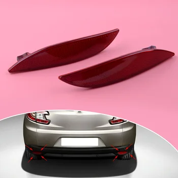 

2 Red Rear Bumper Reflector Light Lens 265650004R 3805 3804 Fit For Renault Megane Clio MK3 2008 2009 2010 2011 2012 2013