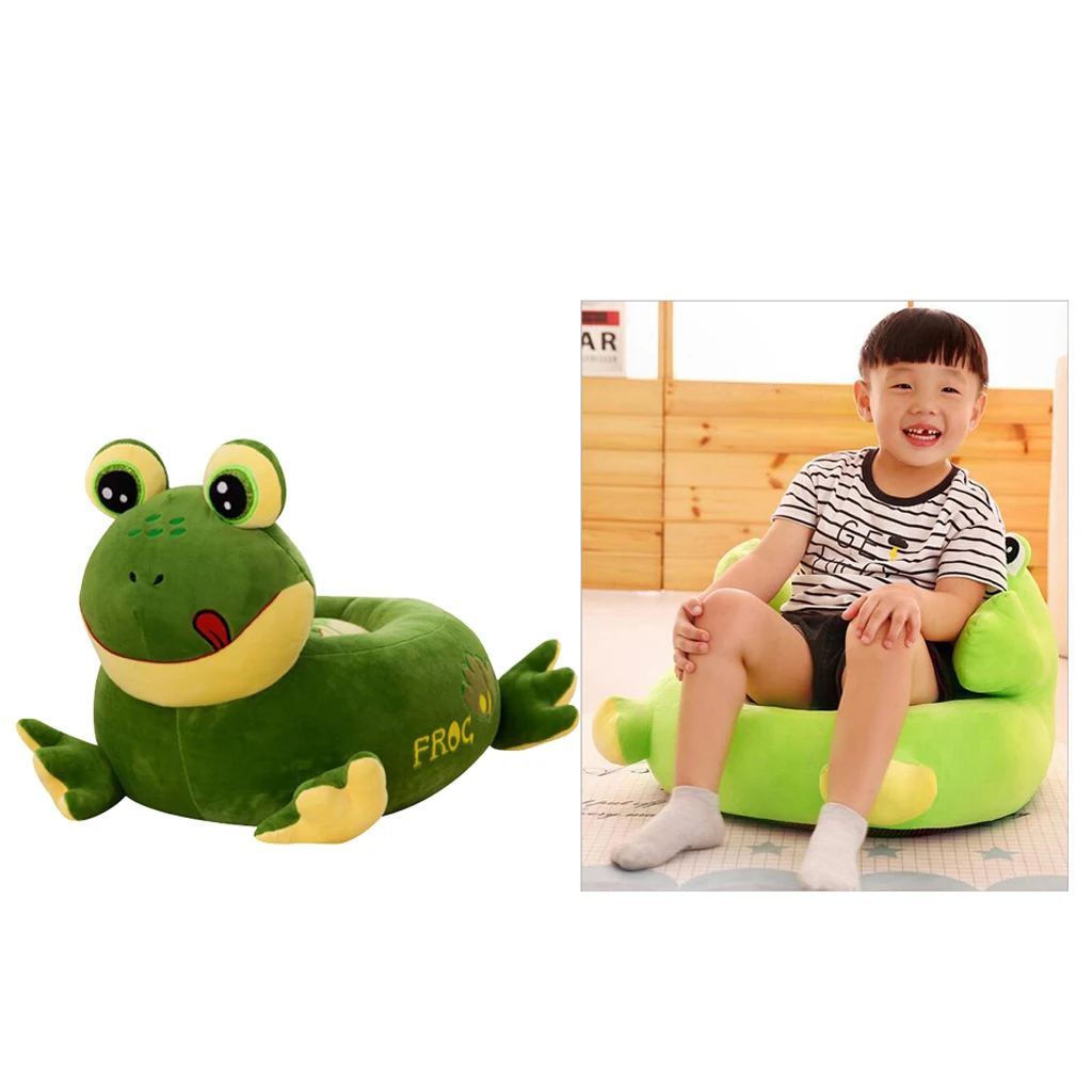 Cartoon Animal Kids Seat Sofa Cover Baby Chair Bean Bag Replacement Cover Giraffe Children Armchair Seat Sofa Kids Sofa