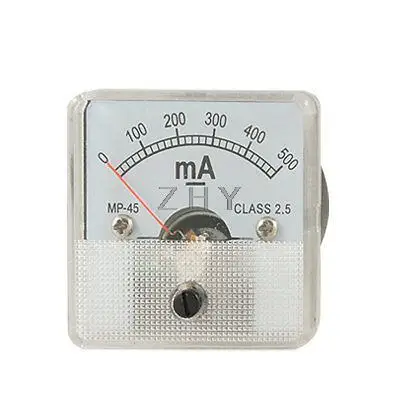 

Analog Current Panel Meter DC 500 Milliampere Ammeter