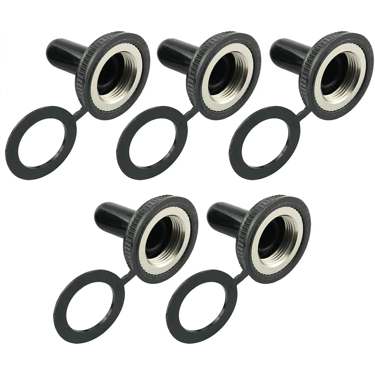 5pcs Toggle Switch Waterproof Rubber Cover Cap Boot Diameter Thread