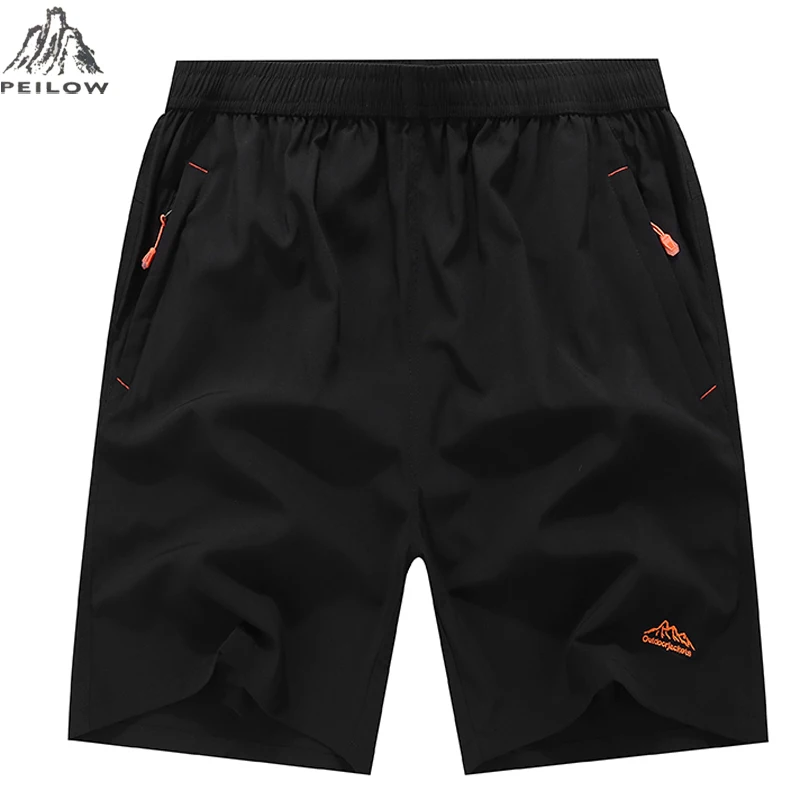 PEILOW men shorts for men summer Beach Male Fitness Men's casual elastic waist summer short plus size 10XL 9XL 8XL 7XL 6XL 5XL
