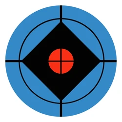BC 1Roll/250pcs Shooting Target Adhesive Shoot Targets Splatter Reactive Stickers 7.5cm Flowering Splash Reactivity Shoot Aim