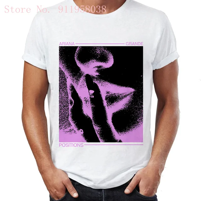Kawaii Ariana Grande positions print Tshirt Harajuku sweet music singer cover t shirt oversized gothic punk women/men's T-Shirts 177 (25)