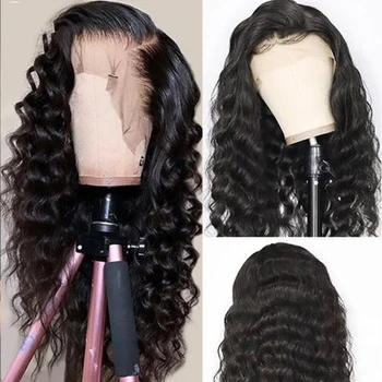 

Hair Loose Wave 180 Density Glueless Lace Front Human Hair Wigs Black Women Brazilian Frontal Wig Pre Plucked