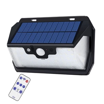

55 Led-Solar-Garden-Light Remote-Control Motion-Sensor Home-Wall-Lamp USB Rechargeable Outdoor 3 side Lighting