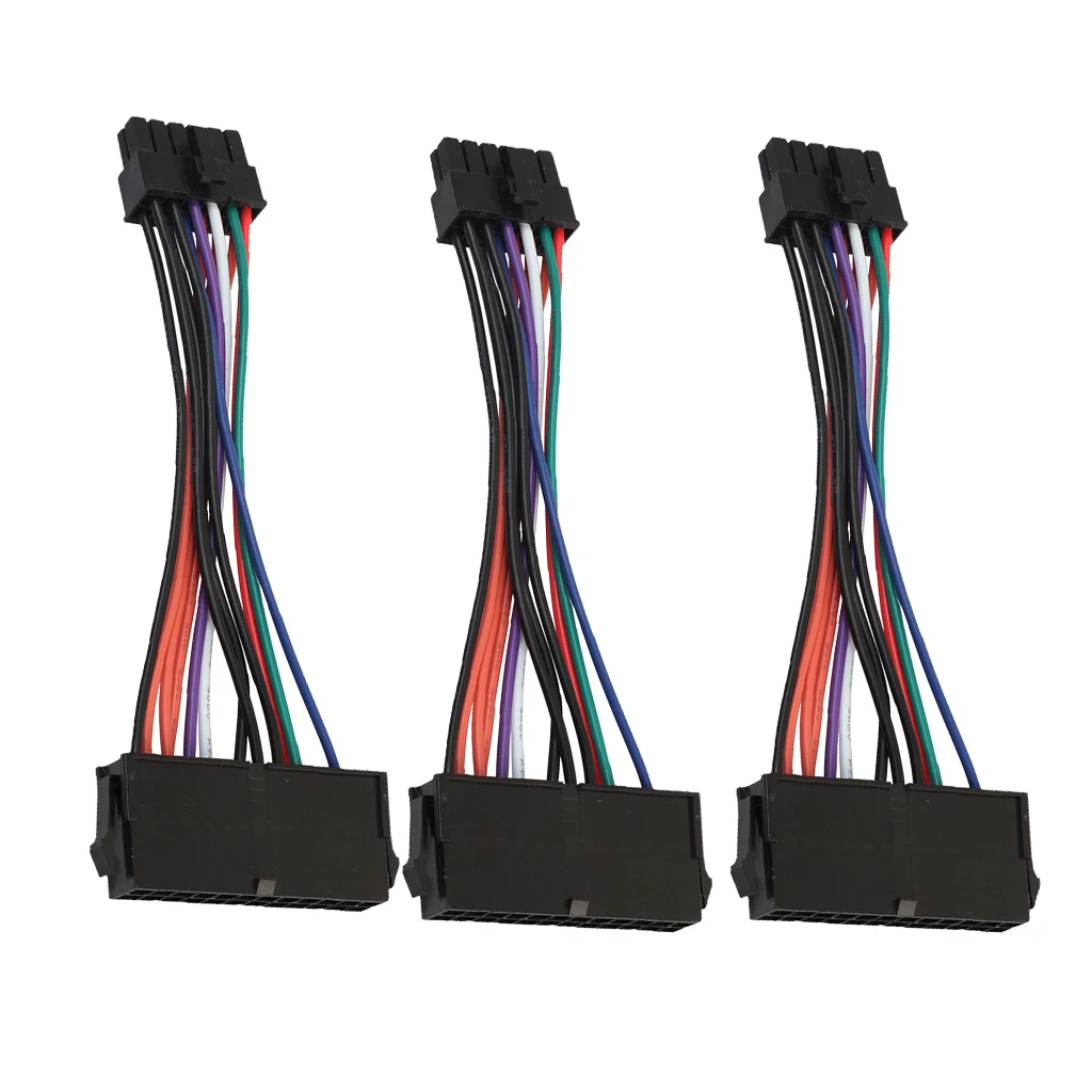 3Pcs 24 Pin ATX Female to 12 Pin Male Power Supply Cable Extender for Acer