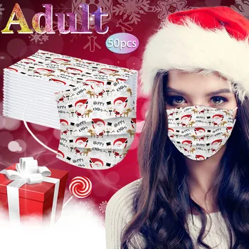 

10/50pc Adult Mask Disposable Mascarillas Nonwove Protective Face Mask 3 Layer Ply Filter Masks Multiple Proteccion Mondkapjes