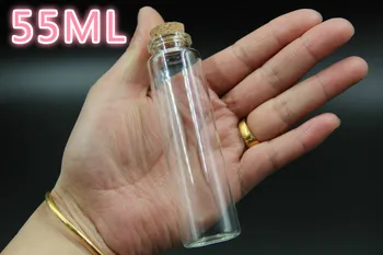 

30PCS 30*110mm 55ml Clear Glass Bottles with Cork Stopper Empty Spice Bottle Jars Storage Container Bottle DIY Crafts Vials Jars
