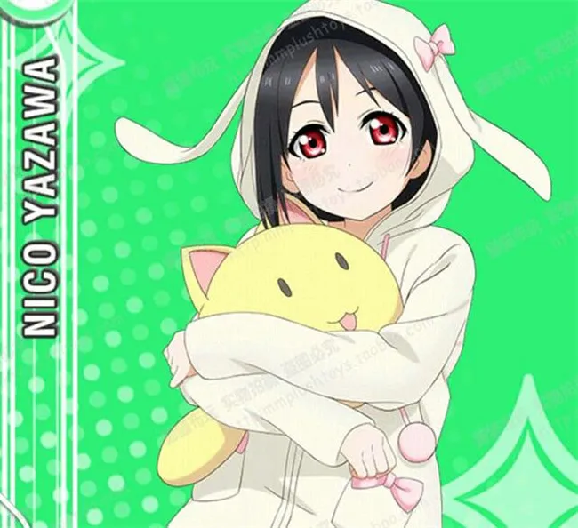 Love live Плюшевая Игрушка Аниме Нико Ядзава кошка Мягкая кукла 27 см для подарка