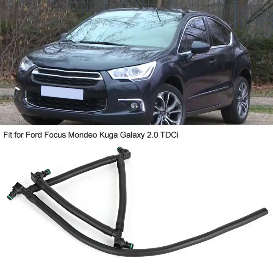 Утечка топлива от трубы шланг 1574HL подходит для Ford Focus Mondeo Kuga Galaxy 2,0 TDCi крышка автомобиля хром стиль