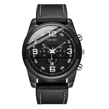 

Fashion Men Watches Men's Leather Band Unisex Simple Busines Analog Alloy Vintage Quartz Watch 2020 Top Brand Male Clock