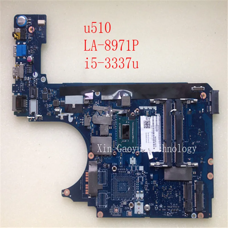 original For Lenovo ideapad u510 notebook motherboard LA-8971P 90002245 i5-3337u HM76 100% Fully Test free shipping