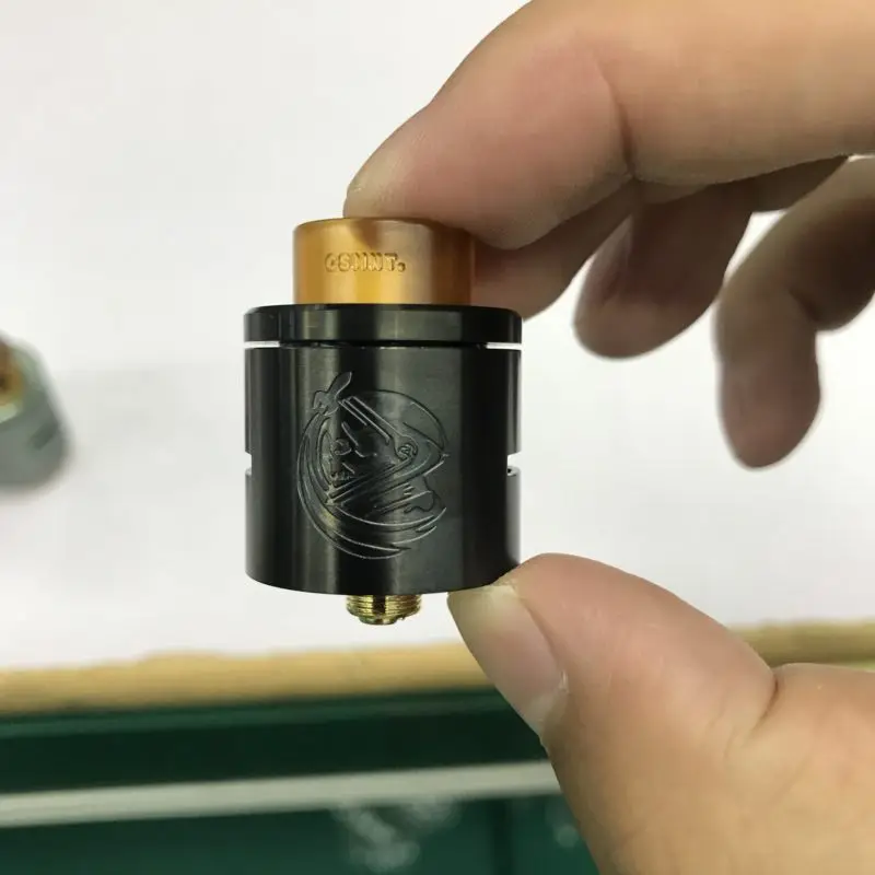 Новейший CSMNT RDA Rebuildable капающий распылитель космонавт Peek изолятор Регулируемый контроль воздушного потока 24 мм подходит 510 Vape Mods