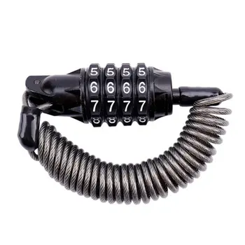 

Mini Spring Anti-theft Bicycle Code Lock 4 Digits Combination Password Bike Lock Spring Disc Cable Wire Security Lock