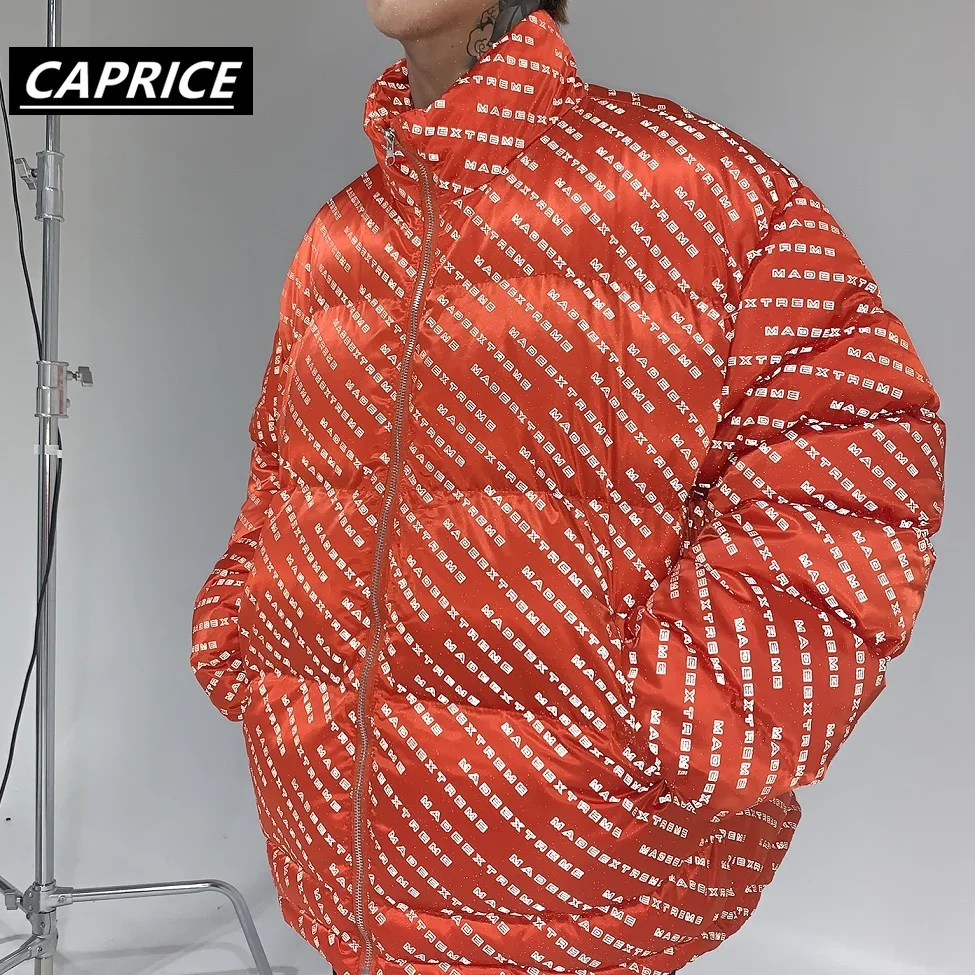 Светоотражающая куртка с принтом для мужчин/женщин 2019 зимние толстые парки