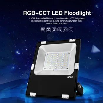 

30W RGB+CCT LED Floodlight FUTT03 AC86-265VSmart IP65 Waterproof Outdoor Lighting 2.4G Wireless Android/iOs WiFi APP
