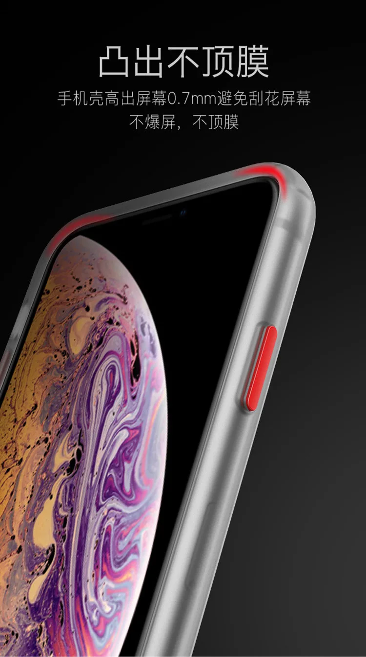 Для Apple iphone 11 Чехол Жесткий ПК прозрачный тонкий матовый защитный чехол для iphone 11 Pro Max iphone 11 11pro shell