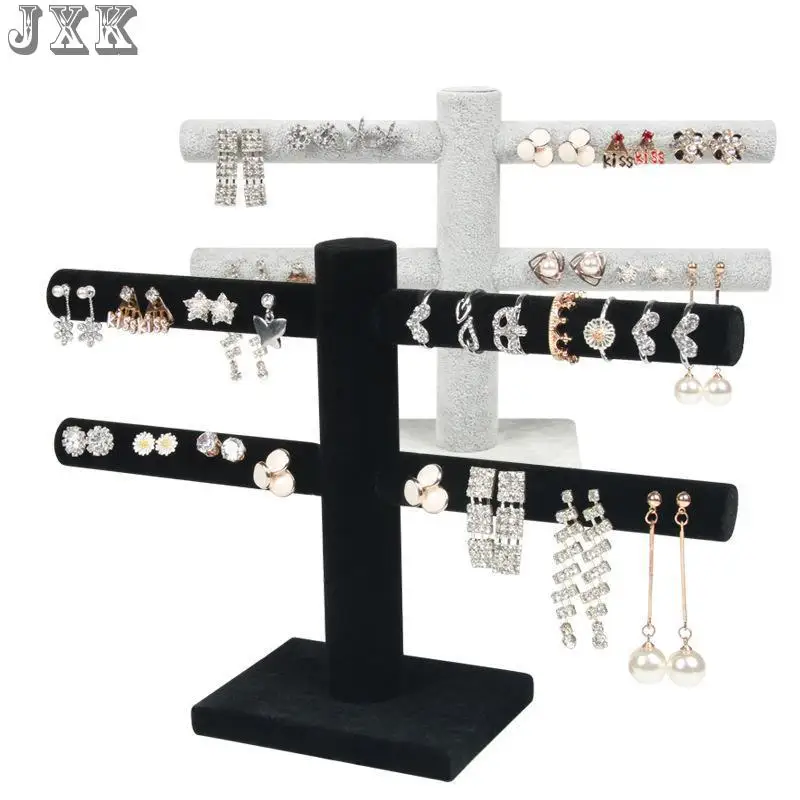 

Korean style earring frame earring display frame first jewelry frame jewelry counter flannel display props