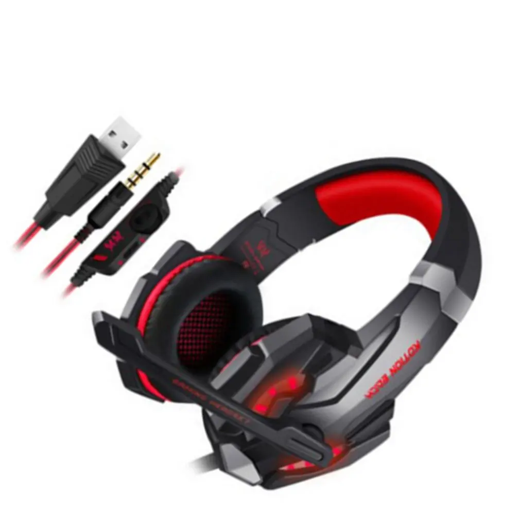 G9000 игровая гарнитура 3 5 мм Игровые наушники с микрофоном светодиодная подсветка