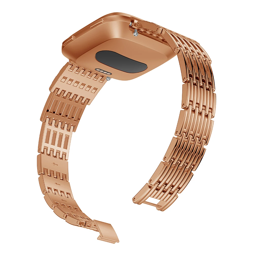 Металлический мозаичный Алмазный ремешок для Fitbit Versa Frontier, Классические Смарт-часы, Браслет для Fitbit Versa, сменный ремешок, аксессуары