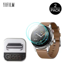 2.5d vidro temperado protetor de tela para huawei honra relógio mágico 2 gt 2 gt2 42mm 46mm gs pro smartwatch tela película protetora