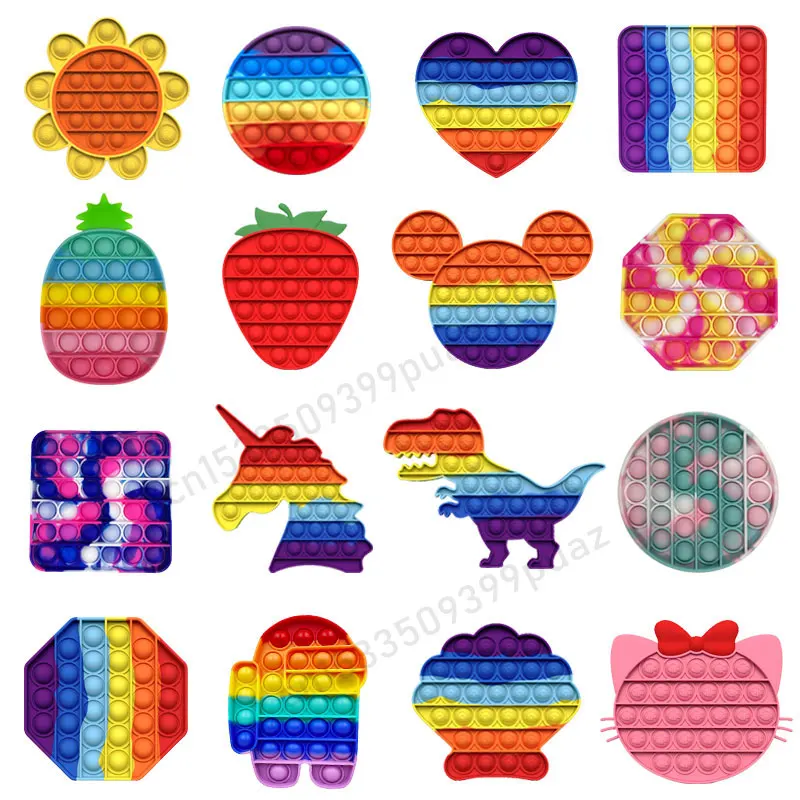 Pulpo forma de burbuja Fidget Juguetes | Juguetes Fidget | Fidget juguetes Pop sensorial juguetes anti estrés Simple Dimple estrés guerra juegos de mesa