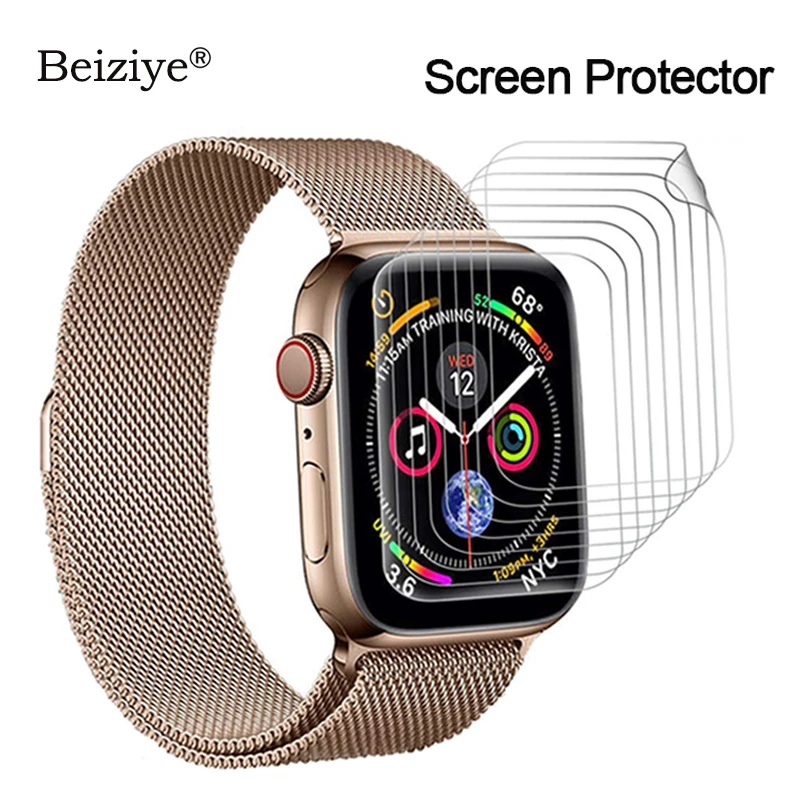 Мягкая Гидрогелевая полная Защита экрана для Apple Watch 38 мм 42 серия 3 2 iWatch 40 44 4 5 6 SE TPU