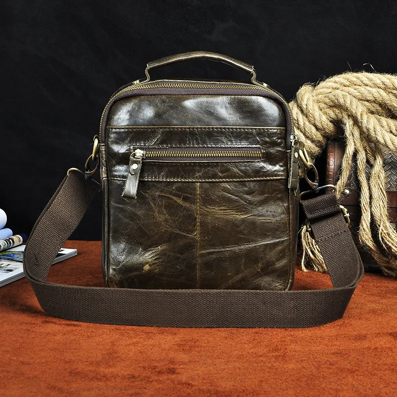 GO-LUCK, брендовая сумка из натуральной кожи, ручная сумка, сумка для Ipad Mini, мужская сумка-мессенджер, мужские сумки через плечо из воловьей кожи