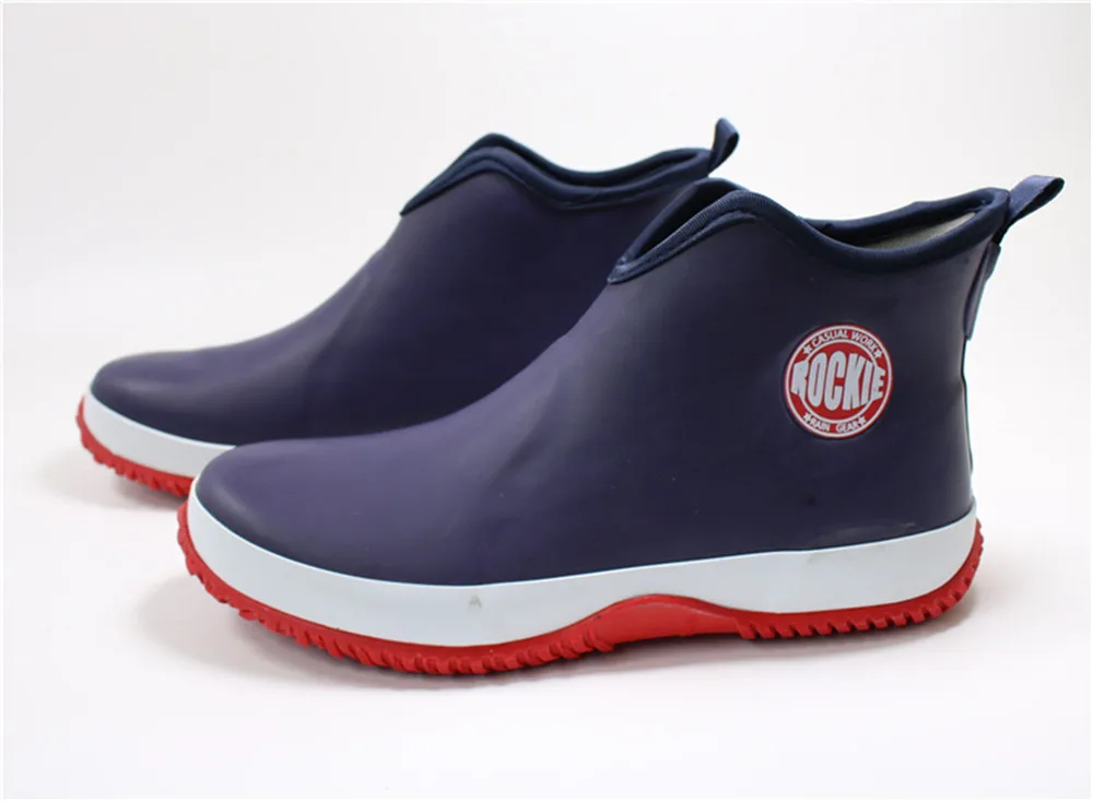 Fly Fishing Shoes Rain Boots Short Anti-slip Waterproof Rubber Sole Rock Fishing Waders Wind Protect