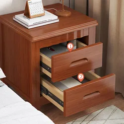 Mesita de noche sencilla y moderna, minielectrodomésticos sencillos de madera maciza de lujo para el hogar, dormitorio, almacenamiento de cama