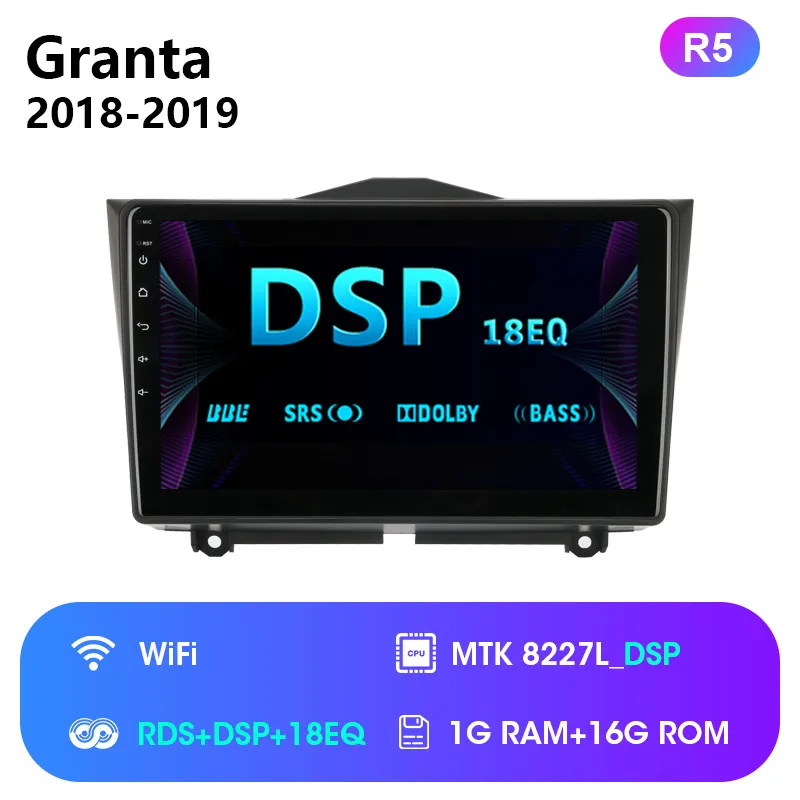 Jansite " Автомагнитола для LADA BA3 Granta Cross Радио стерео блок плеер Android ips Мультимедиа Видео плеер для России - Цвет: R5