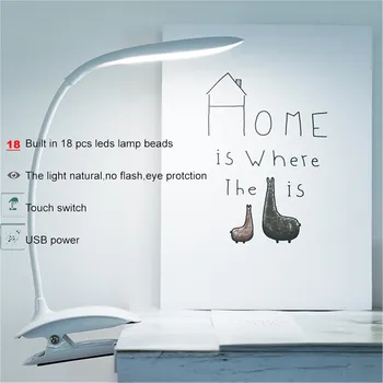 

Stepless Dimmable Creative Student Eye desk Lamp LED With Pen Holder USB Charging Desk Lamp Three-Speed Touch Bedside Lamp light