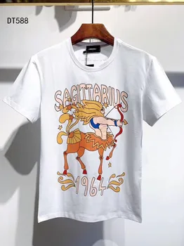 

New DSQ T Shirt Maple Leaf Printed Casual Summer Fashion Cool T-shirt