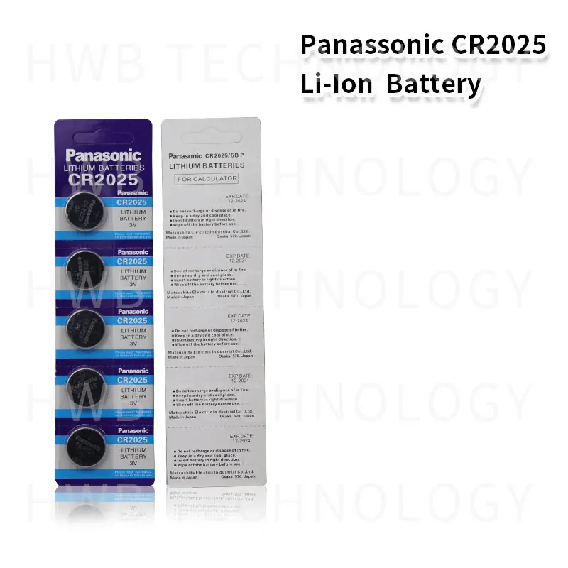 PANASONIC 1 шт. cr2025 ECR2025 BR2025 DL2025 KCR2025 LM2025 3v кнопочная монета литиевые батареи для часов