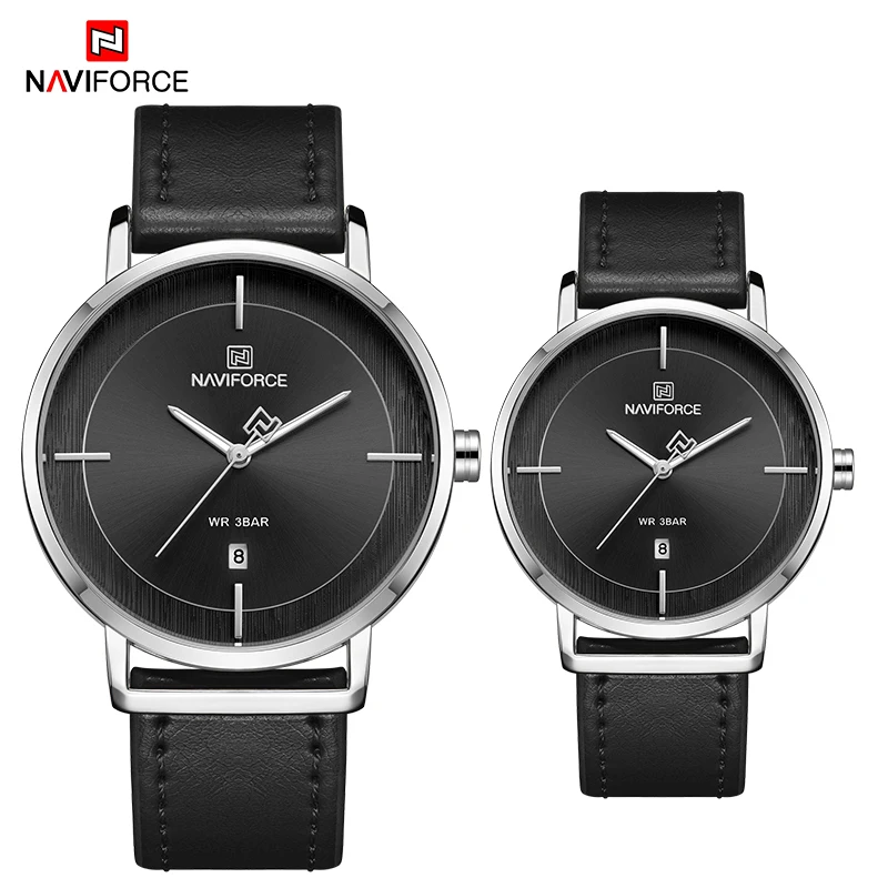 Couple SB NAVIFORCE Топ люксовый бренд часы для влюбленных Кварцевые простые для мужчин и женщин набор пара часы водонепроницаемые женские часы Relogio Masculino - Цвет: Couple SB