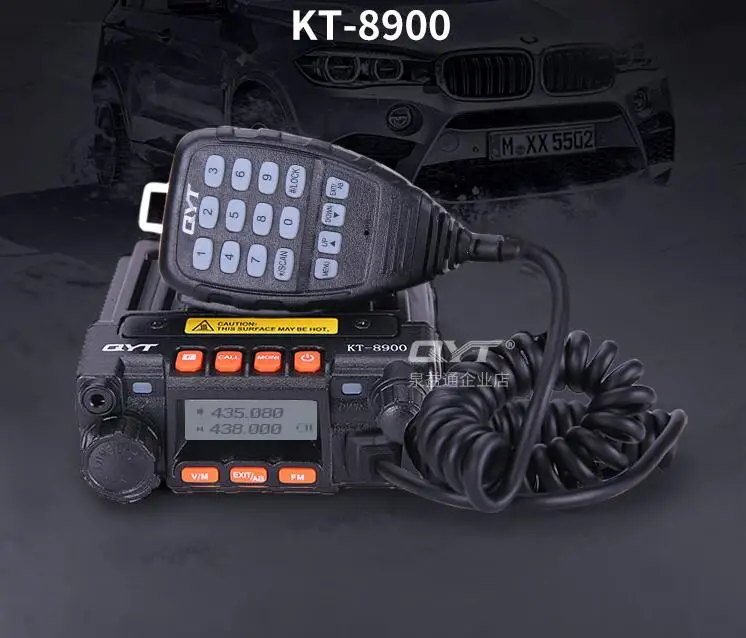 Original Mini Mobile Radio Dual Band QYT KT-8900 25W Walkie Talkie 136-174MHz 400-480Mhz Mobile Transceiver