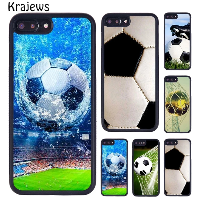 Чехол krajew для телефона с футбольным мячом iPhone 5 6 S 7 8 Plus 11 12 13 Pro X XR XS Max Samsung Galaxy S6 S8 S9