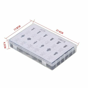 

Push Pin Rivet clip Fasteners Plastic Assortment With box Rustproof Buses Trucks Caravans