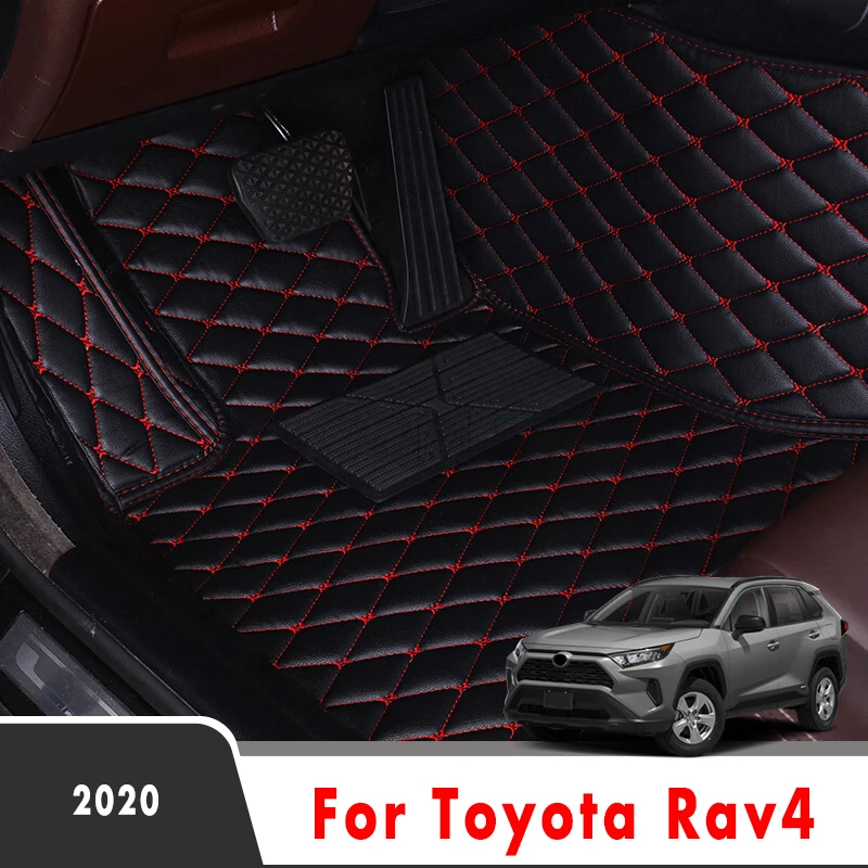 Car Floor Mats For Toyota Rav4 2020 Carpets Artificial Leather Waterproof Custom Auto Styling Interior Accessories Foot Pads | Автомобили